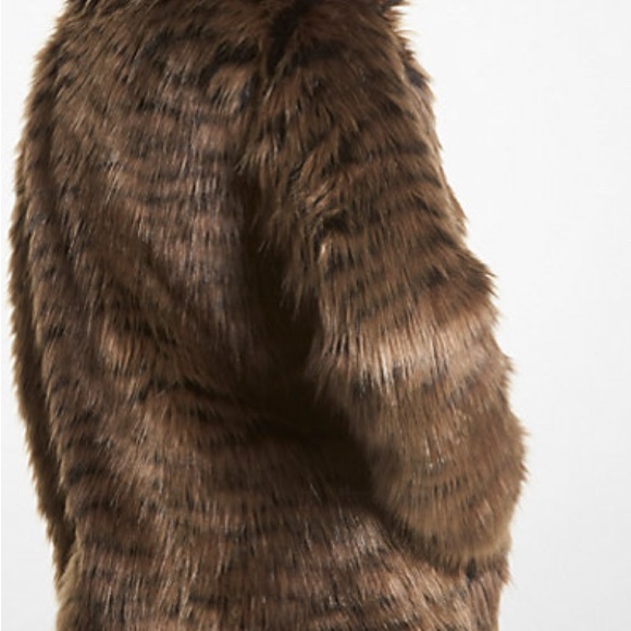 Michael Kors Faux Fur Tiger Print Coat - Picture 2 of 6
